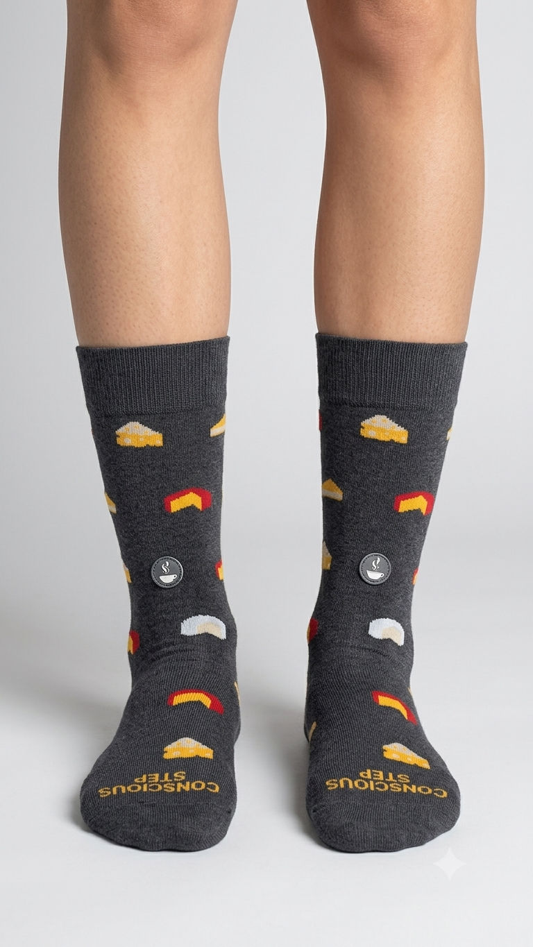 Socks that Provide Meals (Gray Cheese)